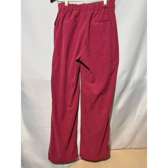 Sincerely Jules Pink Curduroy‎ Casual Straight Legged Pants Medium - Picture 5 of 10